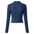 thumbnail image 6 of VEKDONE 2025 Deep-V Pullover Sweater for Womens Slim Fit Ribbed Cross Wrap Tops, Long Sleeve Blouse, Knit Undershirts, 6 of 6