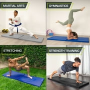 ProsourceFit Bi-Fold Thick Gymnastics Mat 6’x2’ for Exercise