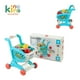 thumbnail image 2 of Carrito de Supermercado Infantil de Juguete con Accesorios, Carro de Compras para Niños Azul, 2 of 10