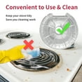 thumbnail image 5 of COZZIVITA 50-Pack Electric Stove Burner Covers | Thicker Aluminum Foil Liners, 25pk 6" & 25pk 8" – Disposable Stove Top Protectors for Cooking Grades, 5 of 8