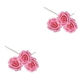thumbnail image 4 of Wosthever 50 Piezas Flores Artificiales Realistas Rosa Oscuro para Ceremonia al Aire Libre, 4 of 6