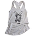 thumbnail image 1 of Hip Hop Ya Don't Stop Rabbit Tank Top, Ladies Racerback Tank Top, Easter Tank, Bunny Hipster Rabbit Tank, Silver Gray, X-Large, 1 of 3