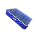 thumbnail image 3 of Caja de almacenamiento de cajón acrílico, organizador de maquillaje, gran capacidad, multiusos, para mesa, a prueba de polvo, para encimera, contenedo Azul translúcido, 3 of 9