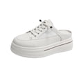 thumbnail image 2 of IEMIEMIEM Platform Mule Sneakers for Women Backless Chunky Sneakers Comfort Breathable Mesh Fashion Non-Slip Slip On Shoes White 6.5 Wide, 2 of 7