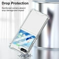 thumbnail image 4 of Designed for Samsung Galaxy Z Flip 5 Case Clear,Samsung Flip 5 Full Cover Shockproof Slim Anti-Fall Phone Protection Case Crystal for Z Flip 5 5G(2023)-Clear, 4 of 6