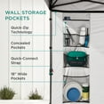 thumbnail image 2 of Best Choice Products 10x10ft Easy Setup Pop Up Canopy, Portable Tent w/ Side Wall, 1-Button Push, Case - Lilac/White, 2 of 8