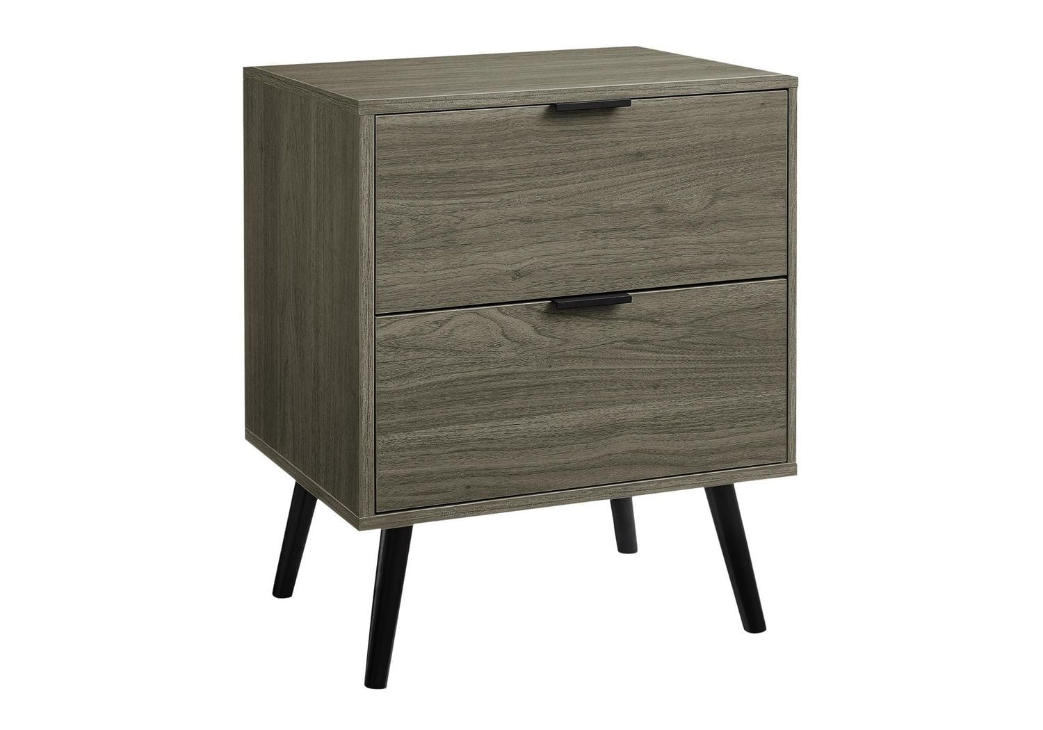 Monarch Specialties Accent Table, Bedroom, End, Living Room, Nightstand, Side Table, Storage Drawer, Walnut Laminate, Modern, Contemporary