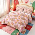 thumbnail image 3 of Manfei Cute Christmas Elk Bed Spread Queen,Winter Holiday Queen Coverlet Set,3pcs,1 Quilt and 2 Pillowcases, 3 of 7