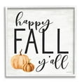 thumbnail image 4 of Stupell Industries Happy Fall Y'all Phrase Orange Farm Pumpkin Gourd, 17 x 17, Design by Lettered and Lined, 4 of 5