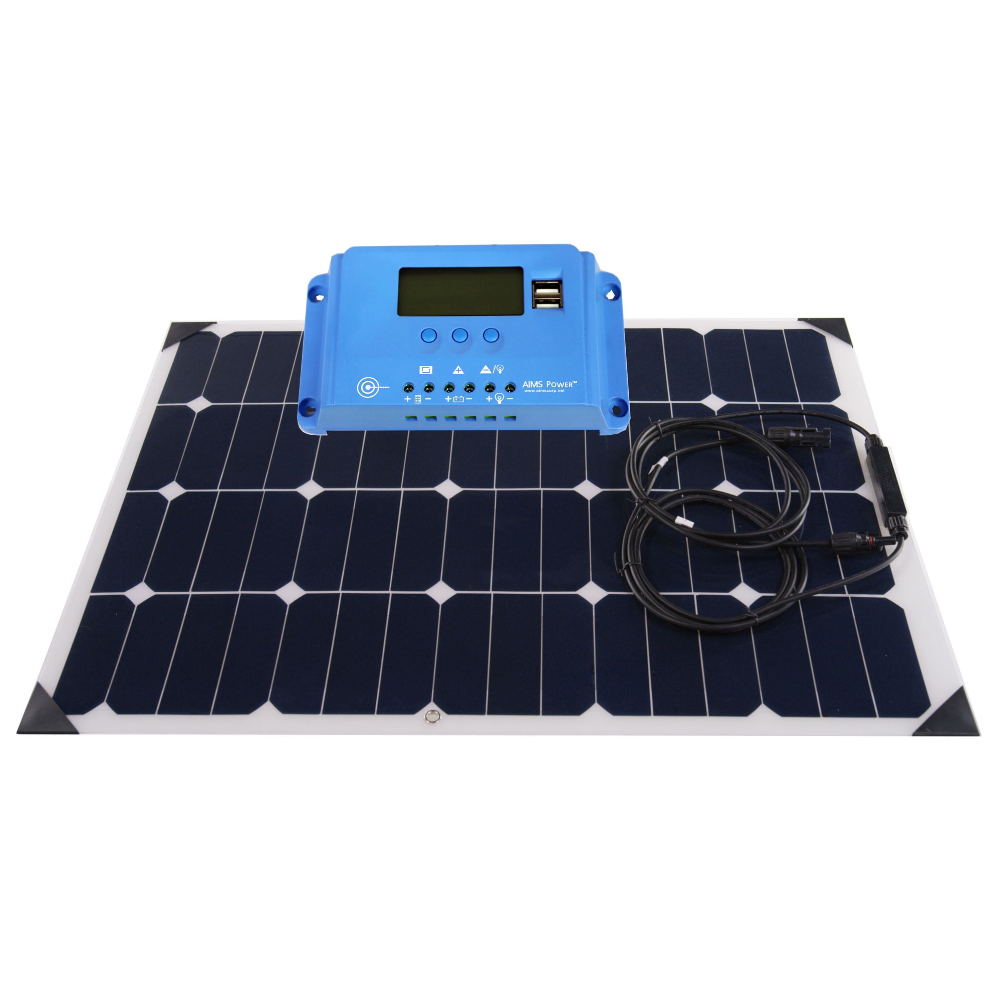 60 Watt Flexible Bendable Slim Solar Panel with Solar Charge Controller