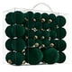 thumbnail image 1 of 46 bolas navideñas de terciopelo flocado | Adornos navideños de plástico marrón para árbol de Navidad | Adornos colgantes para árbol, chimenea y hogar, 1 of 5