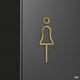 thumbnail image 5 of Man Woman Metal Wall Sign Plate Toilet Doorplate Wash Room Label Wc Signage Board, 5 of 5