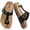 Black, variant on Kids Flip Flops with Cork Footbed for Boys and Girls, Non-Slip Summer Thong Slides, Adjustable Buckle Beach Sandals, Comfortable Children’s Footwear