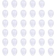 HAUTOCO 72pcs Teardrop Glass Cabochons 18x25mm Flat Back Clear Cabochon Dome Tiles Non-calibrated for Cameo Pendant Photo Craft Jewelry Making