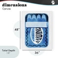 thumbnail image 3 of Retro Blue Sardine Tin Canvas Wall Art, design by Daphne Polselli, 3 of 8