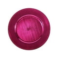 thumbnail image 2 of BalsaCircle 6 Hot Pink 13" Crystal Beaded Acrylic Wooden Textured Round Charger Plates, 2 of 8