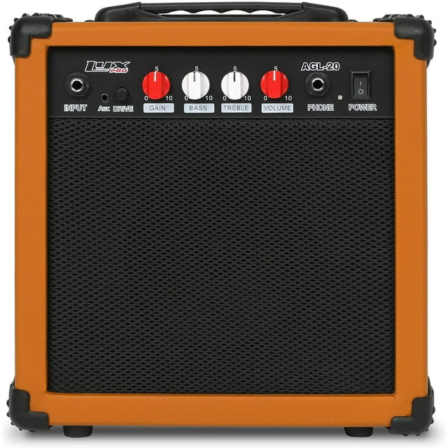 LyxPro Electric Guitar Amplifier 20 Watt Guitar Amp w/BuiltIn Speaker