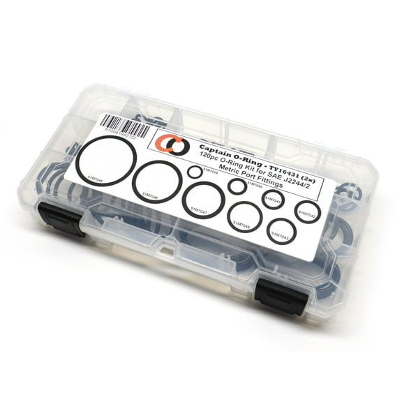 Captain O-Ring  TY16431 2X 120pc O-Ring kit for John Deere SAE J2244/2 ISO 6149 Metric Port Hydraulic Fittings