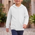 thumbnail image 4 of Mitankcoo Kids Full Zip Hoodie Jacket Raglan Long Sleeve Lightweight Sweatshirt with Pockets Fall Winter Casual Coat, 4 of 8