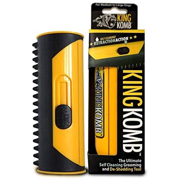 King Komb Dog Shedding Brush Ultimate Deshedding Tool for Pets Help