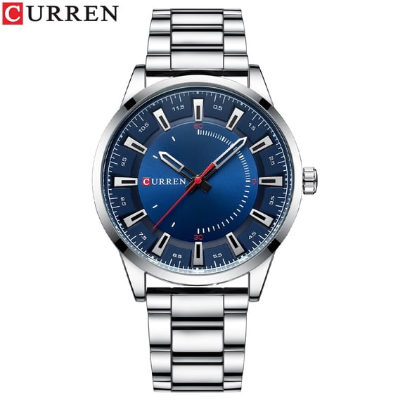 CURREN Top Brand Luxury Fashion Watches Men New Stainless Steel Waterproof Wristwatch Quartz Clock Male 8406