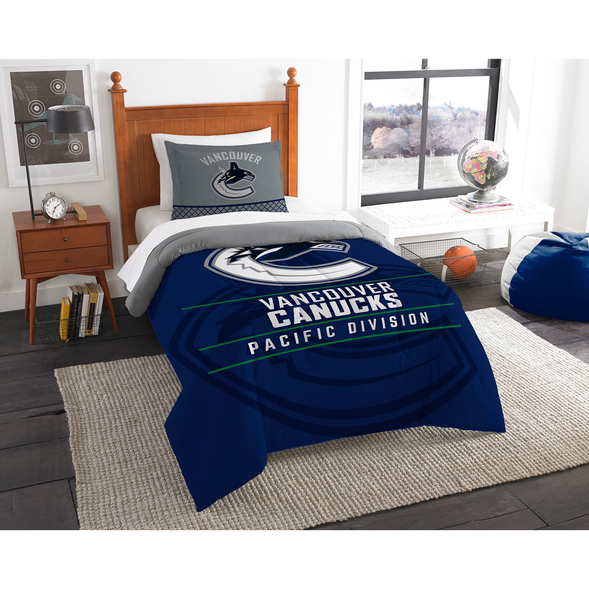 Vancouver Canucks The Northwest Company NHL Draft Twin Comforter Set