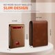 thumbnail image 3 of Billetera RUNBOX, delgada, de piel, para billetes, con bloqueo RFID, para hombre, 3 of 7