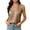 Khaki, variant on Tank Tops for Women Satin V Neck Ruched Sleeveless Tee Shirts Work Casual Tops Suit Undershirts