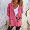 thumbnail image 2 of YDFCWXW Blazers for Womens Open Front Cardigan Coat Fall Long Sleeve Lightweight Sweater Dressy Lady Jacket with Pockets Pink, M, 2 of 6