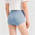 thumbnail image 3 of zbxnLI Cotton Underwear for Womens Seamless Midi Waist Boxer Briefs Comfy Breathable Stretchy Ladies Boyshorts, 3 of 6