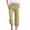 Beige, variant on Petite Capri Pants for Women with Pockets - High Waist Elastic Drawstring Lightweight Capris Casual Loose Fit Summer Beachwear Clothing Grey, Size XXXL
