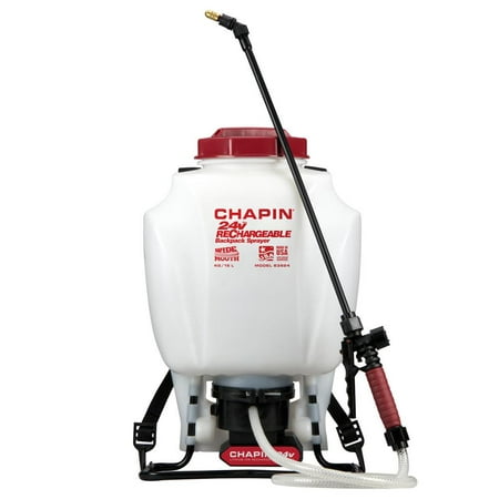 Chapin 63924 4-Gallon 24v Battery Backpack Sprayer Powered by (Best Battery Powered Garden Sprayer)