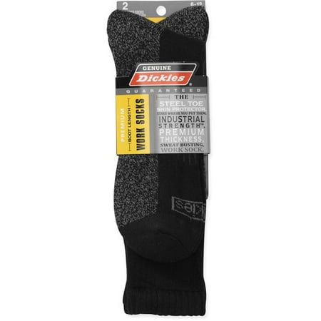 Men's Boot Length Crew Socks, 2-Pack (Best Wool Socks For Everyday)