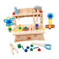 thumbnail image 2 of Juego de Herramientas, Actividad Motora Educativa, Llave de Madera, Juego de Tuercas Y Tornillos, Juego de Roles para Niños de 2, 3, 4, 5 Y 6 años Y, 2 of 9