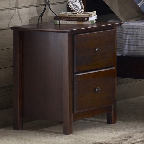 Grain Wood Furniture Shaker 2 Drawer Nightstand Walmart Com Walmart Com