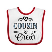 Inktastic Cousin Crew Girls Baby Bib
