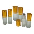 thumbnail image 1 of 6 uds 5ml botellas de rodillo de pulido vacías recargables viales envase cosmético Oro Zulema Botellas vacías en rollo, 1 of 7