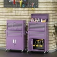 thumbnail image 3 of SUNCROWN Tool Chest,8-Drawer Rolling Tool Chest with Detachable Top Tool Box, Tool Chest with Universal Lockable Wheels, Metal Tool Cart for Garage, Workshop, Barbershop(Purple), 3 of 9