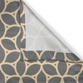 thumbnail image 3 of Ambesonne Floral Kitchen Curtains, Retro Leaf Shapes Pattern, 55"x45", Grey Cream, 3 of 3