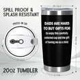 thumbnail image 2 of Father's Day Gifts for Dad from Daughter Son - 20 oz Stainless Steel Insulated Coffee Tumbler with Lid - Funny Fathers Day Birthday Gifts for Dad, Mens Birthday Gift Ideas, Cool Stuff for Men, 2 of 6