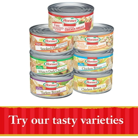 HORMEL Premium Chicken Breast In Water, Shelf-Stable, 13 grams Protein Per Serving, 10 oz Steel Can