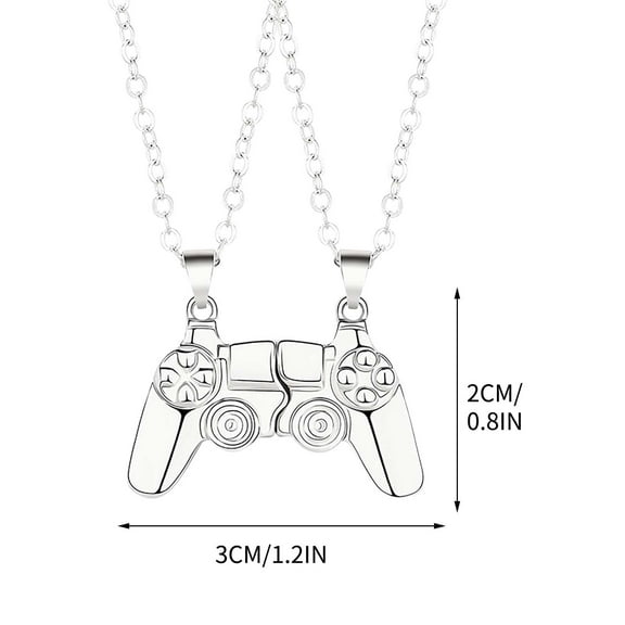 Magnetic Couple Necklace Set Heart Pendant Matching Jewelry Fashionable Romantic Gift For Partners Valentines Day Anniversary Unisex Design