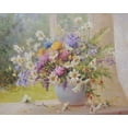 thumbnail image 2 of Smirnov, Igor 24x20 White Modern Wood Framed Museum Art Print Titled - Vase with Flowers by the Window, 2 of 4