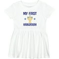 thumbnail image 3 of Inktastic My First Hanukkah Celebration Girls Baby Dress, 3 of 5