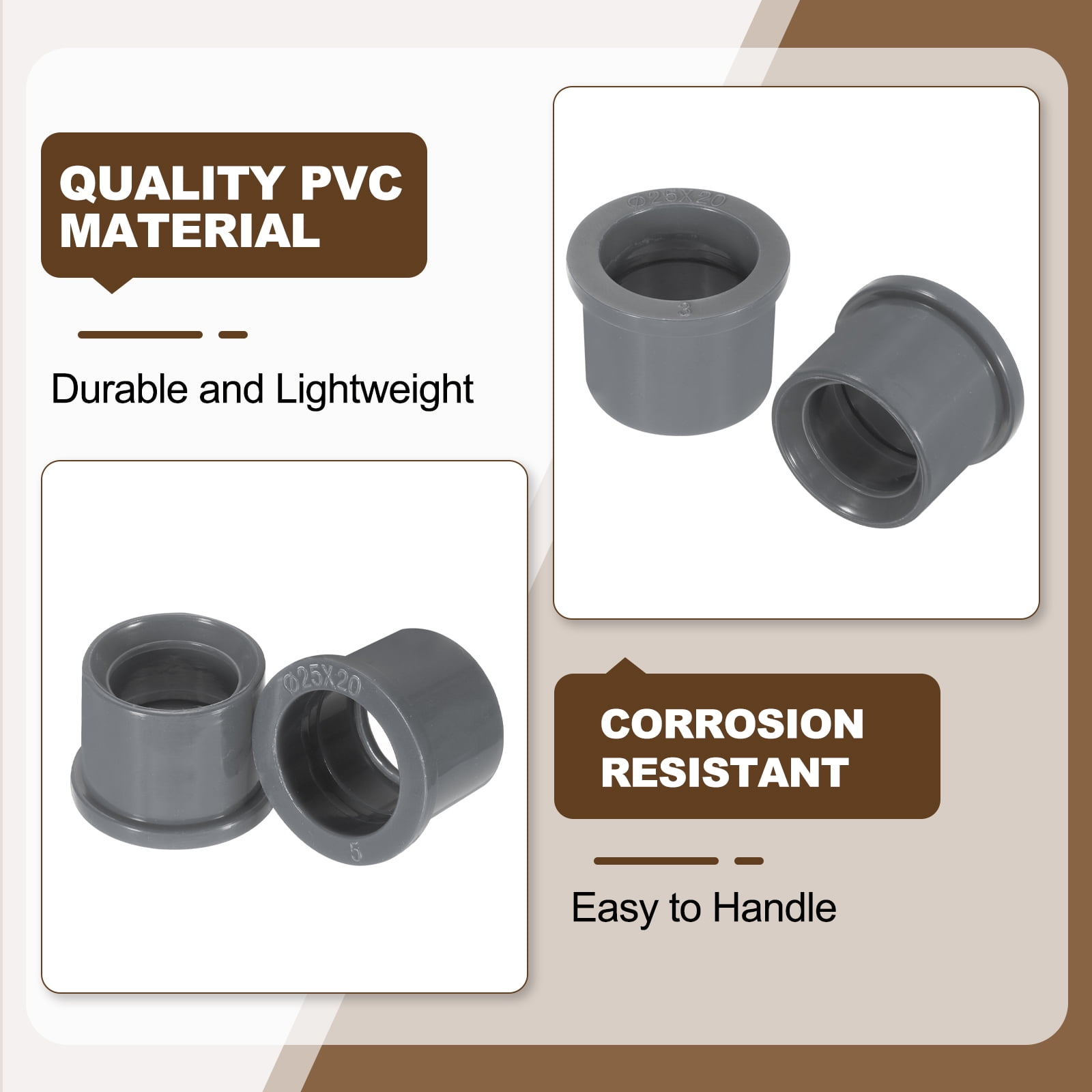 Unique Bargains DWV Reducer Bushing Connector Pipe Fittings 1" x 3/4"