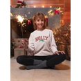 thumbnail image 2 of Holly Jolly - Festive Christmas Women's Sweatshirt, 2 of 4
