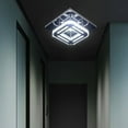 thumbnail image 3 of Modern Crystal Ceiling Lighting, Mini Square Crystal Chandelier Contemporary Luxury Semi Flush Mount LED Ceiling Light Fixture for Bedroom, Dining Room, Kitchen, Hallway, Entry, Foyer, 3 of 8