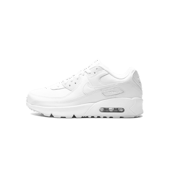 NIKE GRADE SCHOOL Air Max 90 Leather GS Triple "Triple White" CD6864 100 from Stadium Goods