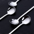 thumbnail image 3 of NOGIS Espresso Spoons Set of 4,Coffee Spoon 6.7 inch 18/10 Stainless Steel, Silver Demitasse Spoons set for Rest Coffee,Sugar,Tea,Ice Cream Spoons（Silver）, 3 of 7