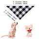 thumbnail image 4 of Babero para mascotas, toalla para saliva, babero triangular, pañuelo para perro a cuadros rojos, 4 of 5